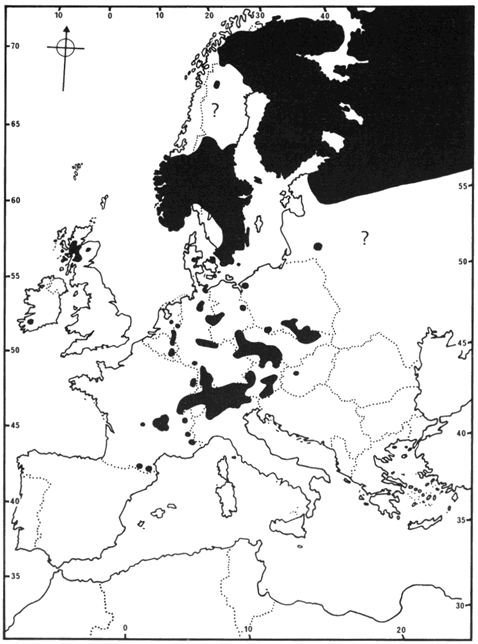 Somatochlora arctica - oblasť rozšírenia